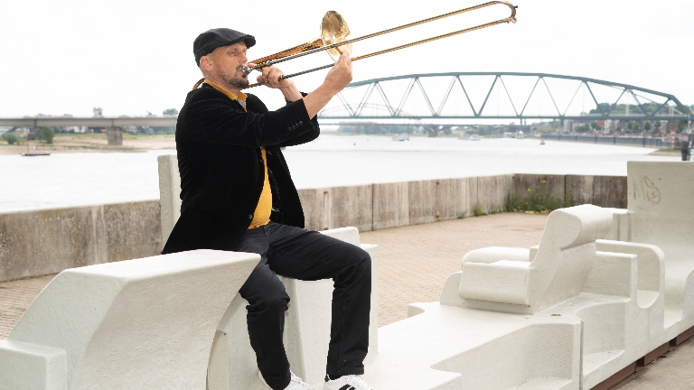 Trombonist Mac de Roode